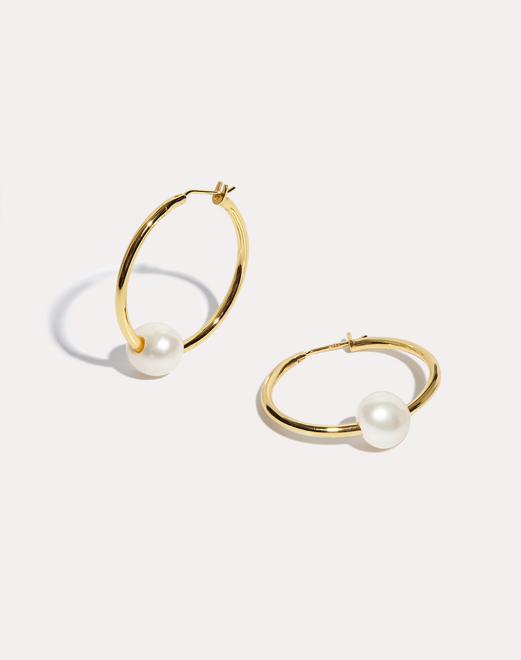 Margarite Gold Hoop Earrings